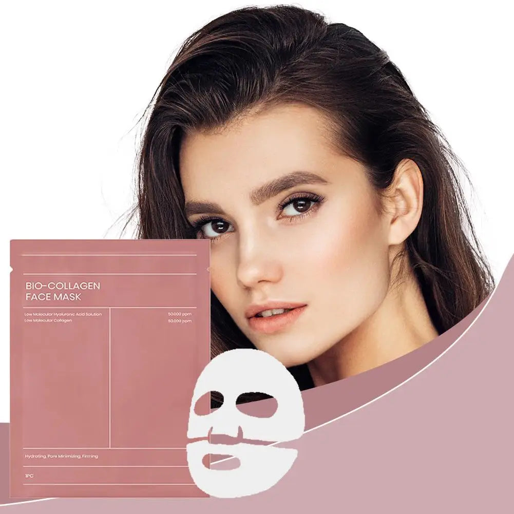 Faminique Bio-Collagen Ansiktsmaske – Fukter dypt og reduserer porer.