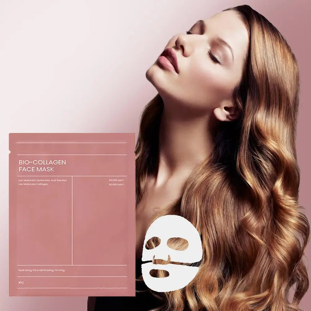 Faminique Bio-Collagen Ansiktsmaske – Fukter dypt og reduserer porer.